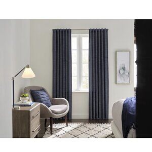 Origin 21 84” Navy Room Darkening Curtain Panel Lined